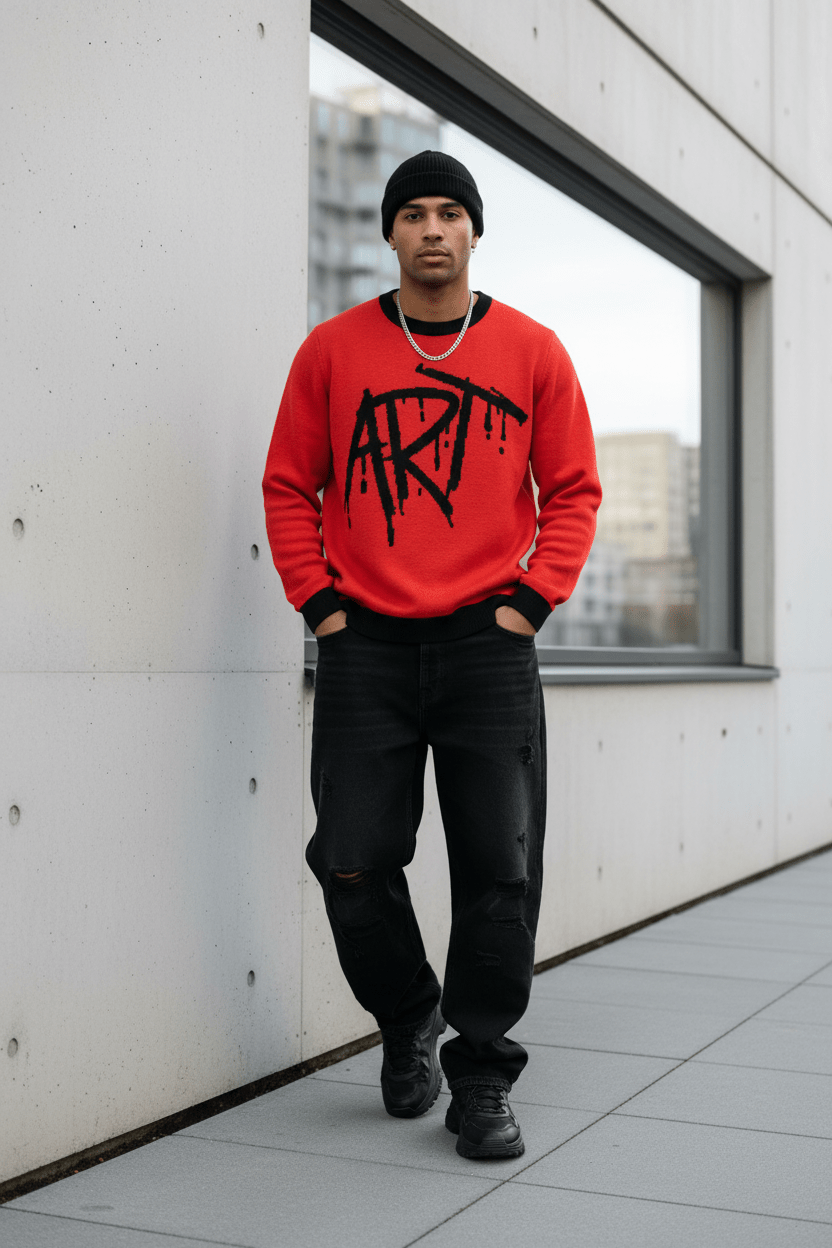 ART Knitted Sweater - TheNationCommunity - TheNationcommunity